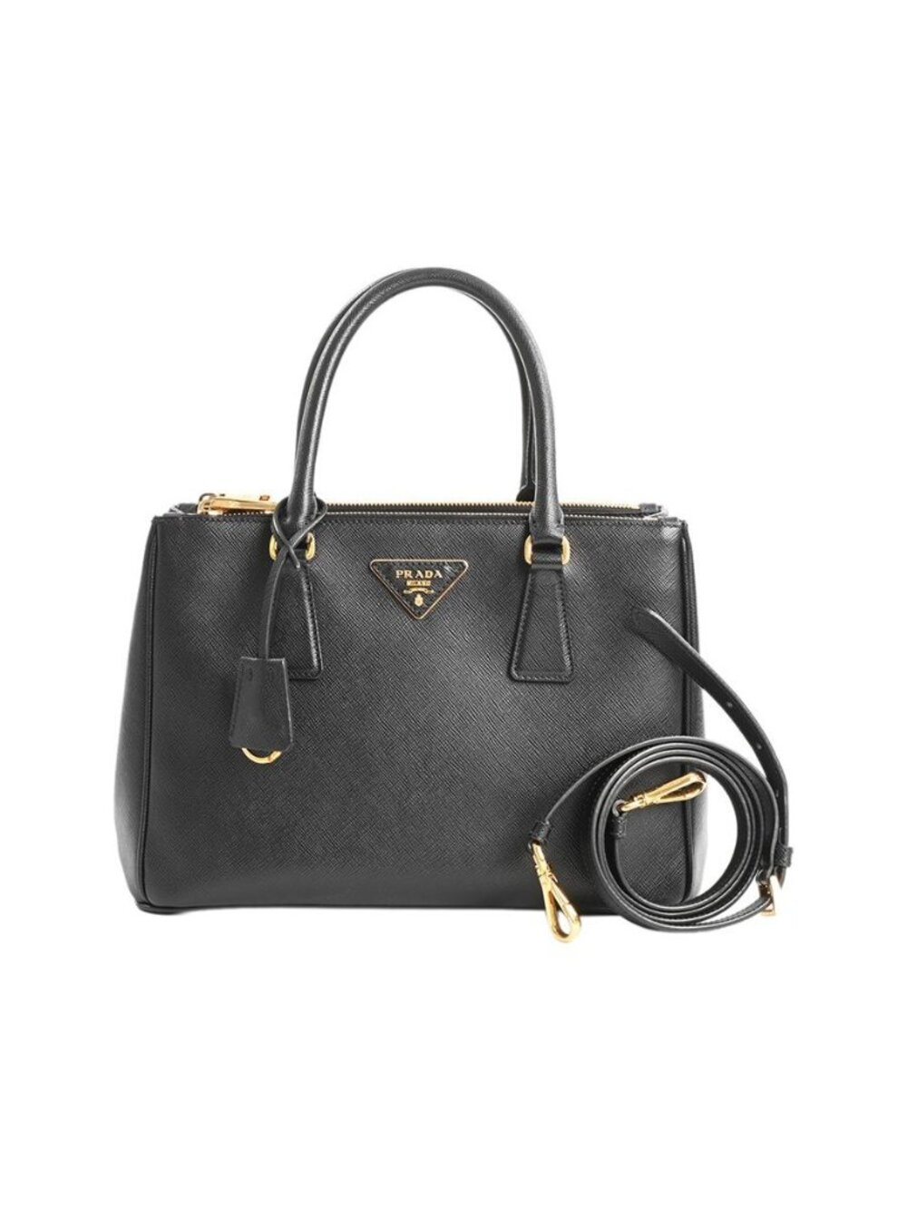 Prada Handbag Galilea Saffiano Leather Medium Bag
